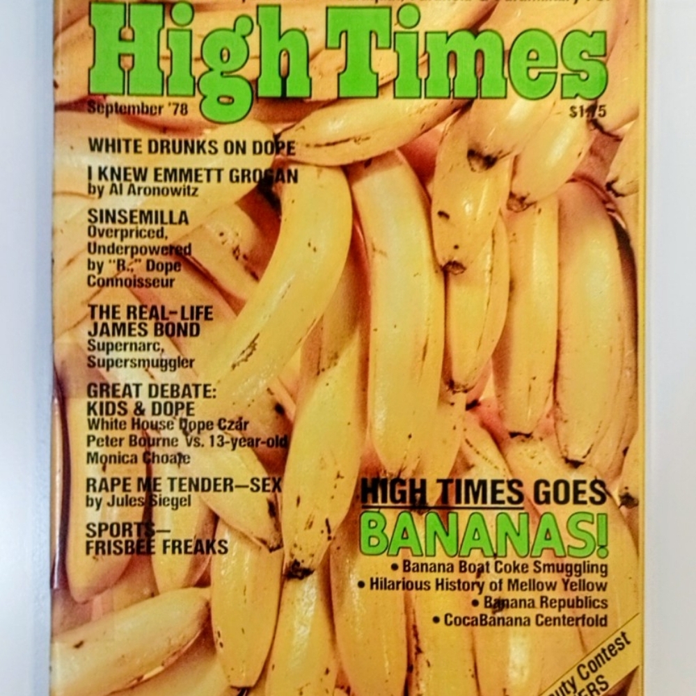 Vintage High Times Magazine September 1978 #37 Banana Smuggling Emmett Grogan